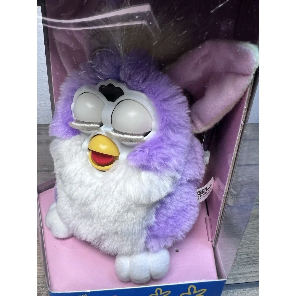 1998 Furby Special Limited Edition Spring Lavender Purple White NIB Sealed VTG